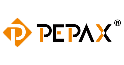 Pepax logo featuring a clean and modern design with bold lettering.