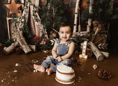 yuba city cake smash photos