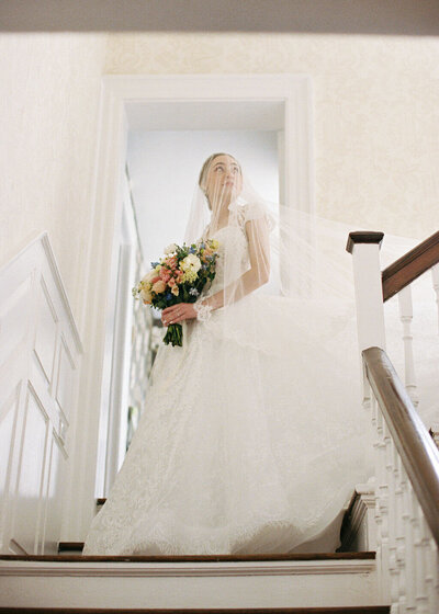 Traditional Austrian wedding with classic European elegance, photographed in Vienna with antique cameras