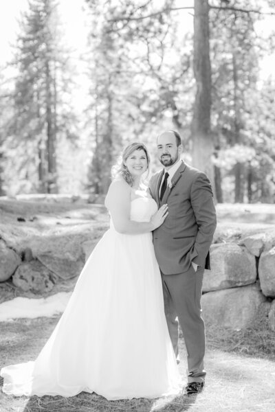 Hope and her new husband on their wedding day.