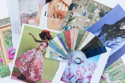 Moodboard with Spring Colors