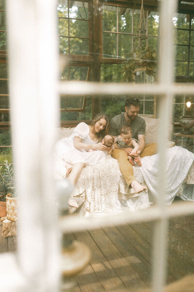 Family mini session at Das Hinterhause in Marietta, GA. 