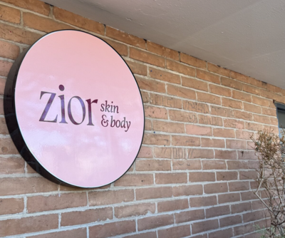 Zior Skin and Body Location Sign