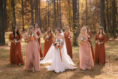 Bride with her brides maid
