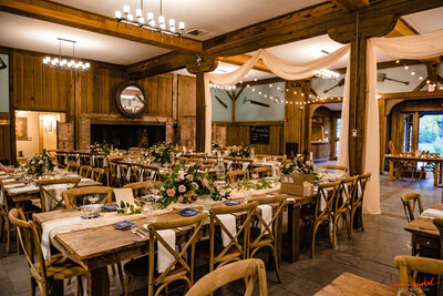 Dining hall for corporate events by La Rue Events PA