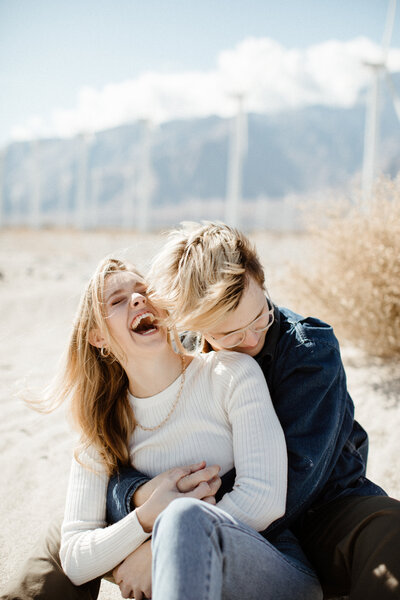 Engagement photography in Palm Springs, California