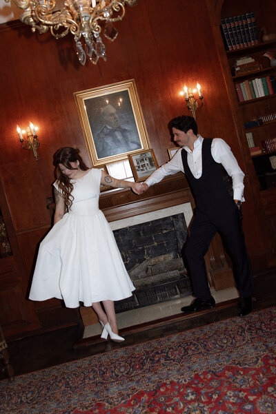 Romantic engagement photos at Woodbine Mansion taken by Austin Wedding photographer Nicole Endress Photography