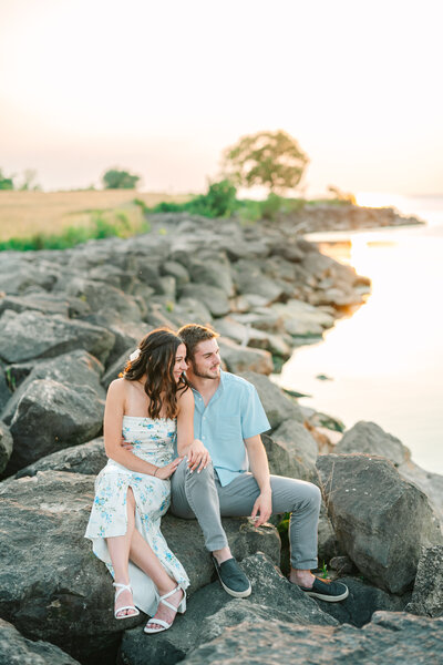 Geneva on the lake engagement session