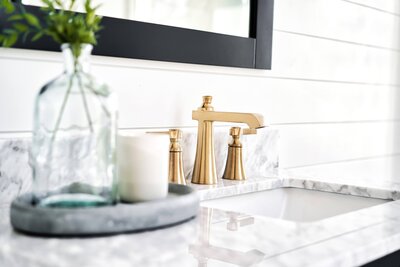 Gold faucet and accents_Scarbro Design