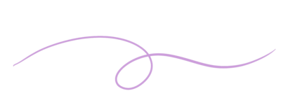 Whimsical swirl accent in lavender, perfect for calming and joyful brand vibes