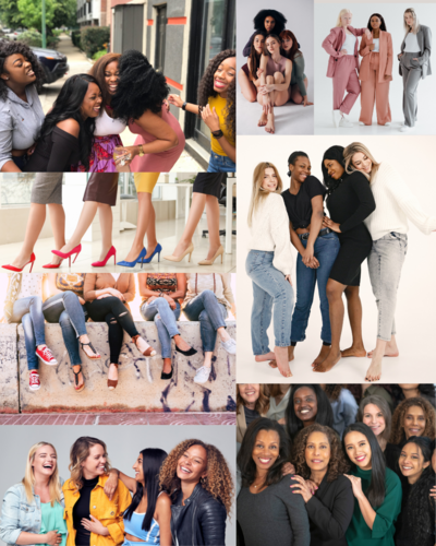 Collage of empowered women representing the dream clients of Letitia Hopkins, a life, love, and relationship coach guiding women into self-love, confidence, empowerment, and Main Character Energy.