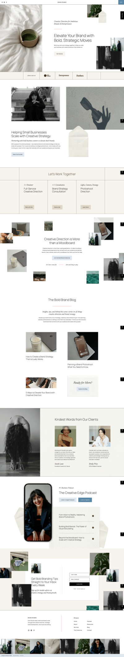 Kinhouse Made Showit website templates