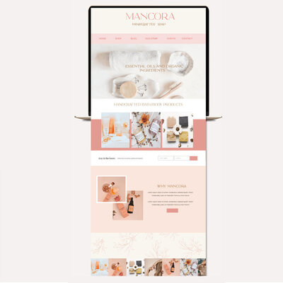 Web design for female entrepreneurs by Praia Creative Studio