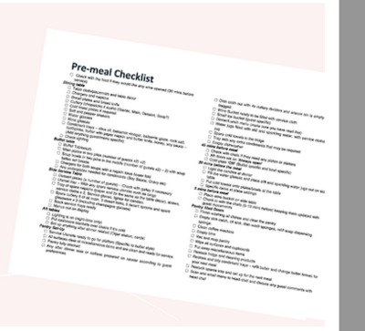 yacht stewardess checklist