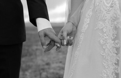 married couple hands detail shot