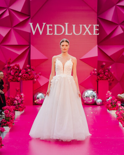Kleinfeld NY at WedLuxe Show 2023 Runway pics by @Purpletreephotography 17