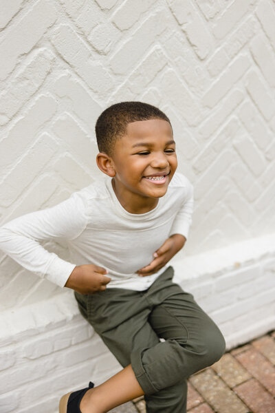 boy laughing