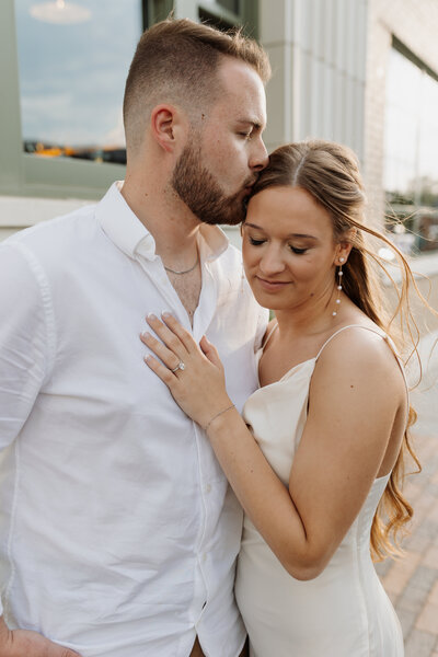 Bride and groom’s joyous wedding celebration, captured by Ryann B Photography, an Indianapolis wedding photographer.