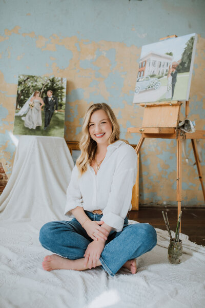 woman smiling