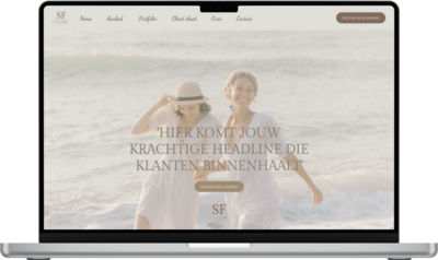 Website template gemaakt in Showit