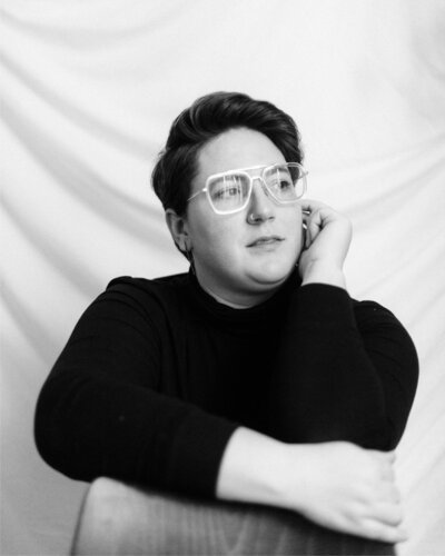 Portrait of Tia Nash, trans wedding photographer