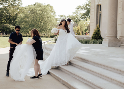 Casey McKenna, founder of Most Valuable Bridesmaid working behind the scenes as Day-of Coordinator across New York, New Jersey, Pennsylvania, Rhode Island and California