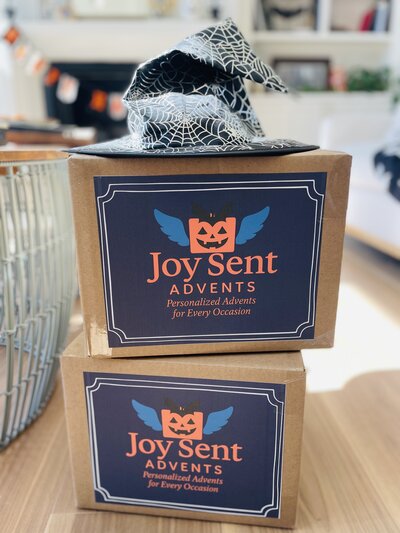 Halloween Advent calendar box with 7 days of spooky holiday surprises for kids and adults