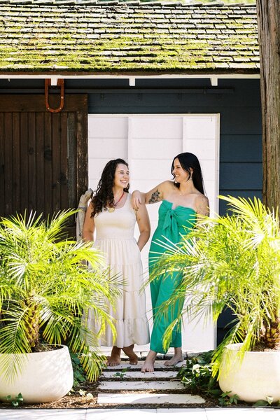 ashley and jackie smiling together