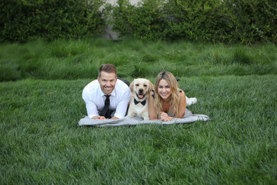 Holbrook Palmer Park, Atherton Engagement Photography with their Dog