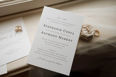 Stephanie and Anthony's wedding details