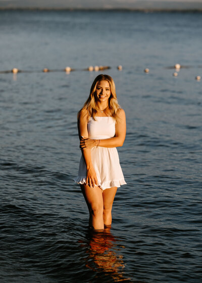 senior pictures in water