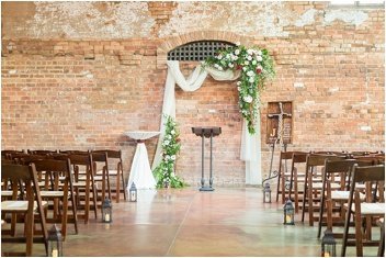 wedding ceremony at the Old Cigar Warehouse