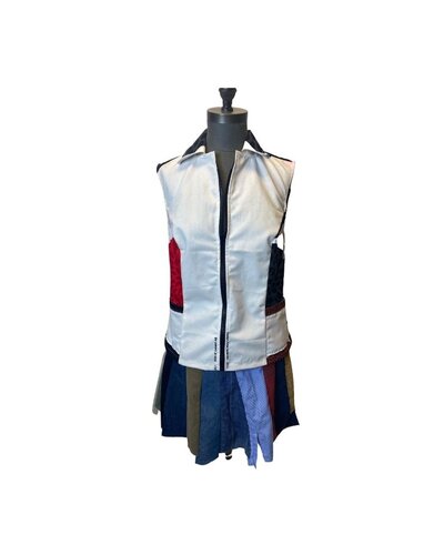 Basic Upcycle Vest with Watanabe Skirt
