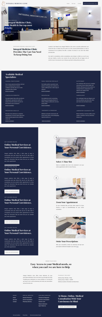 Display of the Marin & Maskin's website product page designed with a clean look.