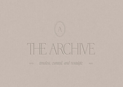 The Archive Template Mockup