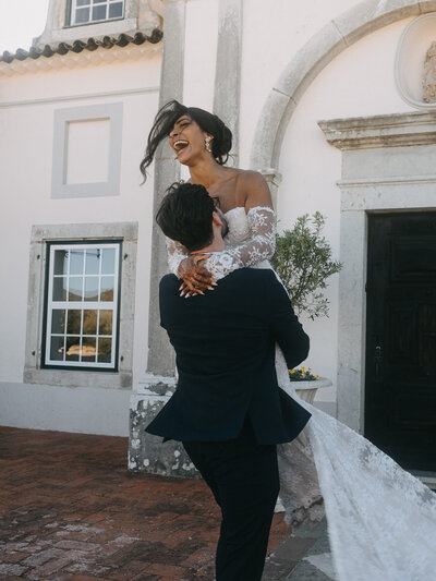 Multicultural indian american italian destination wedding in portugal