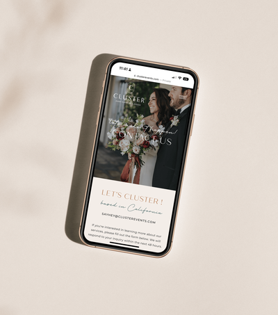 Showit Website Design for Wedding Planners CE