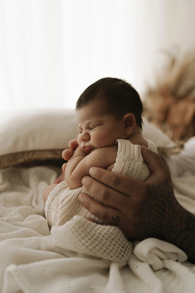 Macro photography of newborn babies toes