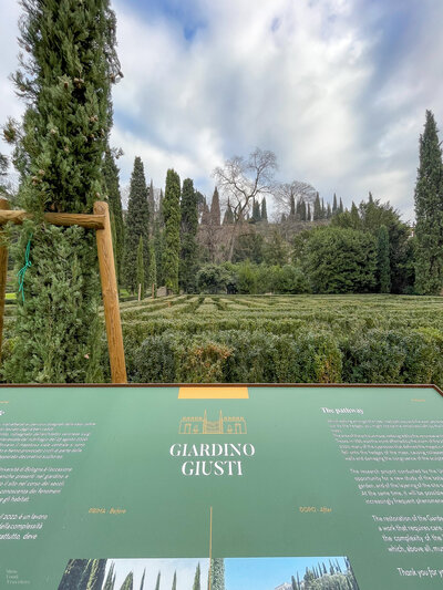 Giusti Gardens in Verona, Italy