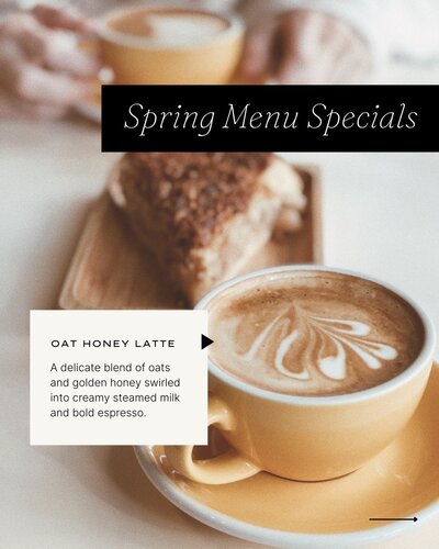 social media template for bakeries and restaurants - seasonal menu special