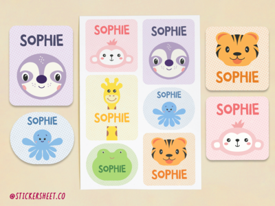 Baby Animals Stickersheet