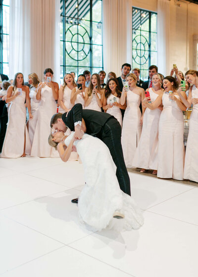 Wedding at The Farrell with colorful florals in Birmingham, AL