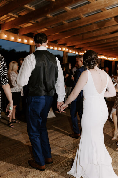 Bride and groom at North Georgia barn wedding venue