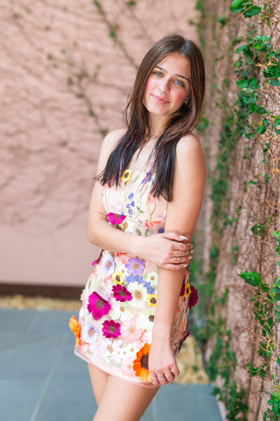 high school senior girl smiling