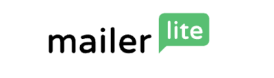 MailerLite logo with black lowercase text and a bright green speech bubble around the word “lite.” MailerLite is an email marketing and automation platform used by creators and entrepreneurs.