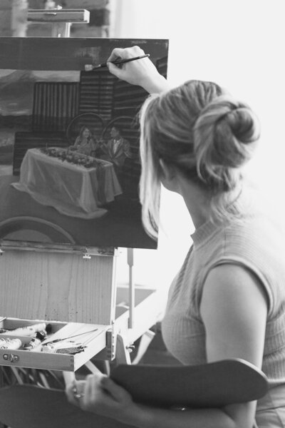 Steph painting