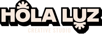 Hola Luz Creative Studio main logo representing small business website design services