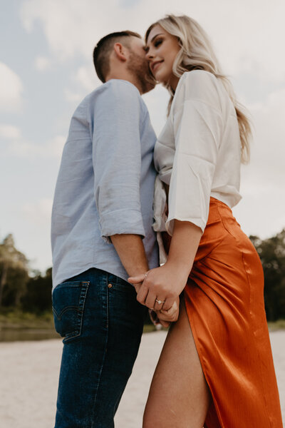Pundt Park Engagement Session in Spring, Texas.