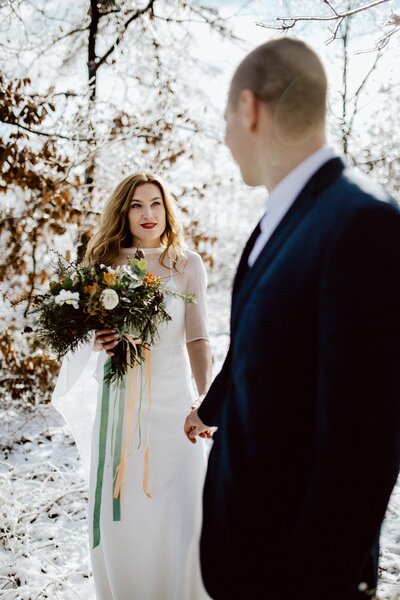 zimní svatbe fotograf Znojmo Pavlína Faragová