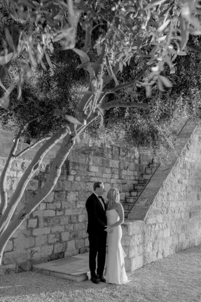 Tented wedding reception setup and custom dance floor at Ojai Valley Inn in Ojai, California